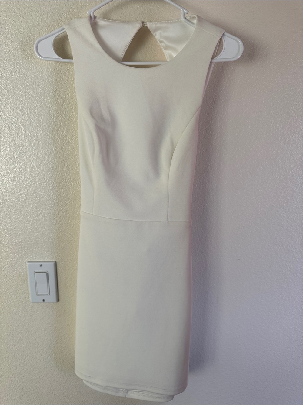 Lulu's White Sleeveless Mini Bodycon Dress - Picture 3 of 5